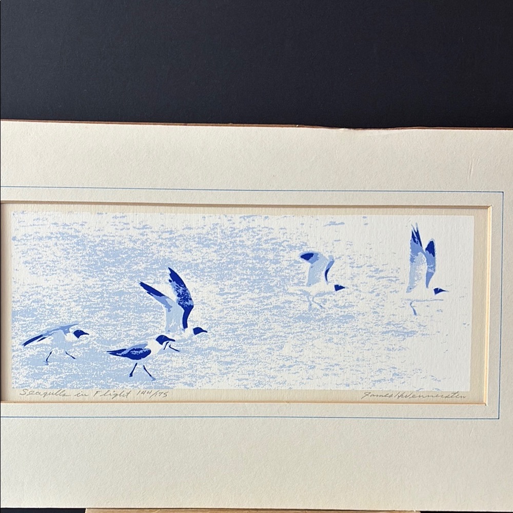Silk screen print made from a picture taken by the artist. Preowned